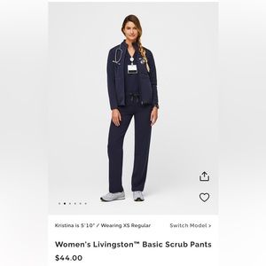 Set: Catarina One-Pocket Scrub Top & Livingston Basic Scrub Pants